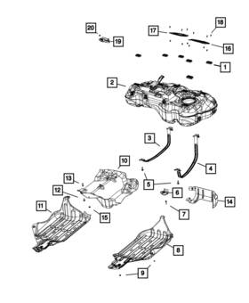 68368222ae Mopar Genuine Fuel Tank