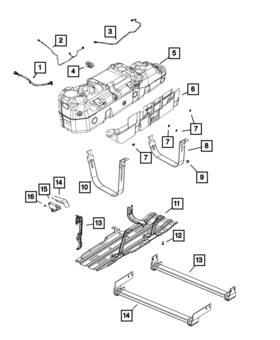 68408871ac Mopar Genuine Fuel Tank