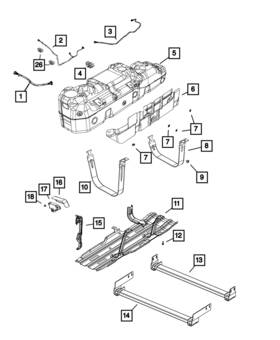 68408872ab Mopar Genuine Fuel Tank