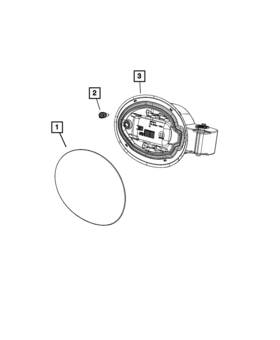 Mopar 68433166ab Genuine Fuel Filler Housing