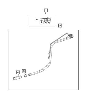 68534592ac Mopar Genuine Fuel Filler Tube
