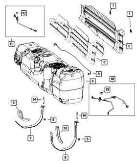 68534617aa Mopar Genuine Fuel Tank