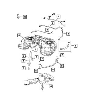 68538080ad Mopar Genuine Fuel Tank