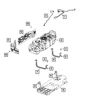 68546837ac Mopar Genuine Fuel Tank