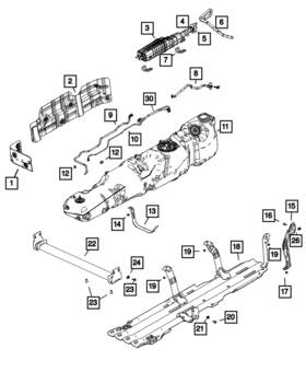 68549019aa Mopar Genuine Fuel Tank