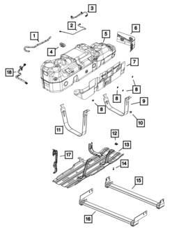 68549020aa Mopar Genuine Fuel Tank