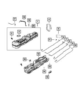 68638392ab Mopar Genuine Fuel Tank