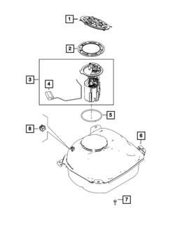 68638453aa Mopar Genuine Fuel Tank
