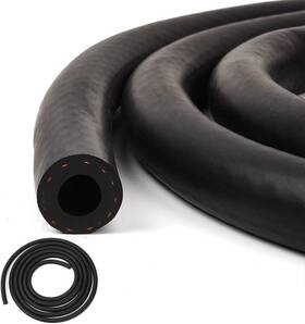 Mg-hr052-3 Muge Racing Mg-hr052-3/8 Nbr Fuel Line Hose Black Nylon Steel Oil Gas 5ft