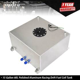 Tur286726i Munirater New 15 Gallon Racing/drift Fuel Cell Tank Level Sender Silver 60l Aluminum