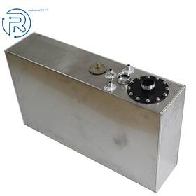 273735 Netuera 64l 17 Gallon Top-feed Race Drift Fuel Cell Tank Level Sender Silver Aluminum