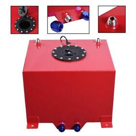 Ap-331209-12204 New Universal 8gallon Aluminum Racing Drift Fuel Cell Tank With Level Sender Red