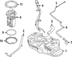 17202-7lg0a Nissan Genuine Fuel Tank