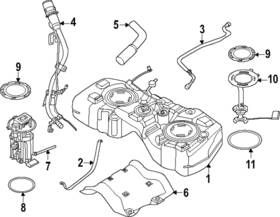 17202-7lg1a Nissan Genuine Fuel Tank