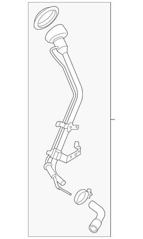 17220-1km1c Nissan Genuine Fuel Tank Filler Neck