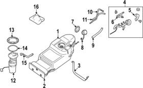 17221-9bu0b Nissan Genuine Filler Tube