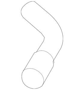 17228-4af0a Nissan Genuine Filler Hose