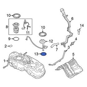 173426rr0a Nissan Oe For Rogue 2021-2025 Fuel Tank Sending Unit Gasket