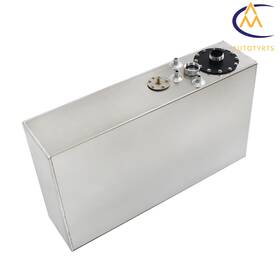 1094940 Nurniacl 17 Gallon 64l Top-feed Aluminum Race Drift Fuel Cell Tank Level Sender Silver