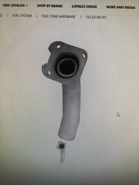 7693146 Oer 1967-68 Pontiac Firebird Upper Fuel Tank Filler Neck