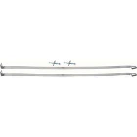 Ft4100b Oer Authorized 1958 Impala Bel Air Biscayne Fuel Tank Mounting Straps Stainless Steel With