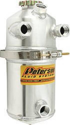 08-0004 Peterson Fluid Systems 1.5 Gal Oil Tank With Dual Scavenge Inlet