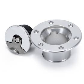 Top11-slyxg01-qy Pqy Fuel Cell Surge Tank Cap Flush Mount 6 Bolt Open Id 35.5mm Aluminum Billet