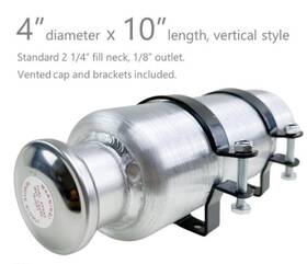 M371 Qwp Gas Tank Universal4ftftx10ftft Vertical Fuel 0.48gallon 1/8 Npt Top Fill Spun