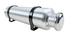 M383 Qwp Fuel Tank 0.72 Gallon 4x15 Top Fill 1/4 Npt Aluminum Spun Vertical Gas Cell