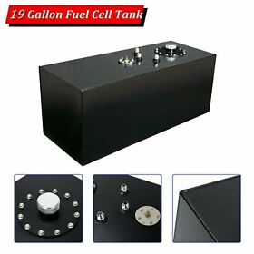 C11602 Racing Fuel Cell Gas Tank 19 Gallon 72l With Cap And Level Sender Aluminum Top Feed