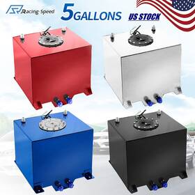 Racing100 Racing Speed Autoparts 5gallon Coated Aluminum Fuel Cell Gas Tank And Level Sender Racing/drifting 4color