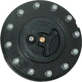 7030a Rci - Cap Flush Mount Black Plastic 12-bolt