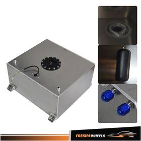 Rf2306841 Ridefix 15 Gallon Racing Drift Fuel Cell Tank Level Sender Polished Silver Aluminum