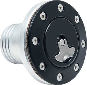 81000036 Ridetech Universal Fit Billet Aluminum Fuel Filler Assembly With Black Anodized