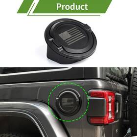 2025tab819 Savadi 966911858997 Usa Flag Fuel Filler Door Tank Cap Gas Cover For Jeep Wrangler Jl Jlu 2018