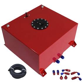 Fs651700sr Silscvtt Labwork 15 Gallon Aluminum Fuel Cell Gas Tank Cap Level Sender Line Kit Red