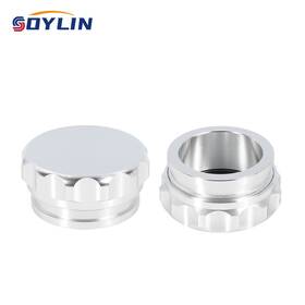 251108-2 Soylin 2pcs 2 Inch Aluminium Alloy Weld On Filler Neck And Cap Oil Fuel Water Tank Silver