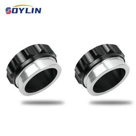 260427-1 Soylin 2pcs 1 Inch /1inch Weld Billet On Filler Neck Cap Oil Fuel Water Tank Aluminum Alloy
