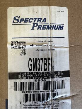 Gm37bfi Spectra Premium Industries Fuel Tank Injected Gas Chevy