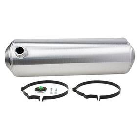 91076257 Speedway Motors Spun Aluminum Hotrod Streetrod Fuel Tank 11 Gallon 10 X 33 Inch Offset Outlet