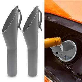 Qph-g-2141 Surosha 2pcs Capless Gas Tank Funnel For Automotive Use Fuel Gray