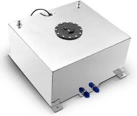 Fs01877s3sr Tembor 15 Gallon 60l Polished Aluminum Race/drift Fuel Cell Tank And Level Sender