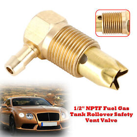 90-00945 Temco 1/2inch Nptf Fuel Gas Tank Rollover Safety Vent Valve Assembly 5/16 Hose Tr