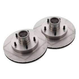 Br22c2 The Right Stuff Brake Rotors Solid Surface Iron Natural 10.50 Inch O.d. Front Buick Chevy Gmc Olds P