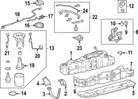 77001-0c170 Toyota Genuine Fuel Tank