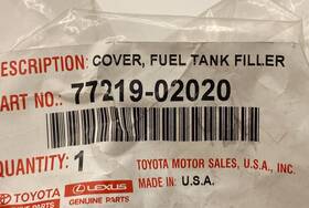 77219-02020 Toyota Genuine Parts Cover Fuel Tank Filler Pipe 2003-2006
