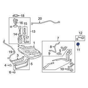 6172506010 Toyota Oe For Camry 2015-2017 Rear Fuel Filler Housing