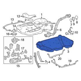 776060r020 Toyota Oe For Rav4 2019-2025 Fuel Tank Shield