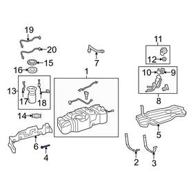 7765335040 Toyota Oe For Tacoma 2016-2023 Fuel Tank Strap Bolt