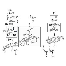 833200c080 Toyota Oe For Tundra 2007-2021 Fuel Sender And Hanger Assembly
